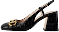 Buy (W) Gucci Kulit Buaya Mule 'Fesyen Hitam' 708951-E5BF0-1000