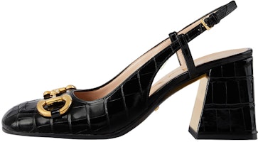 (Women) Gucci Crocodile Skin Mule 'Black Fashion' 708951-E5BF0-1000 (Women) Gucci Crocodile Skin Mule 'Black Fashion' 708951-E5BF0-1000