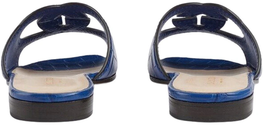 (W) Gucci Kulit Buaya Selipar Terbuka 'Blue Fashion' 694451-E5V00-4520 Shop (W) Gucci Kulit Buaya Selipar Terbuka 'Blue Fashion' 694451-E5V00-4520