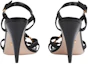 Purchase (W) Gucci Kristall Interlocking G Absatzsandalen Schwarz Geflochtenes Leder 739098-BKO00-1000