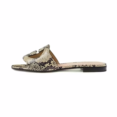 (W) Gucci Cut-out Slide Sandals 'Interlocking G - Neutral'