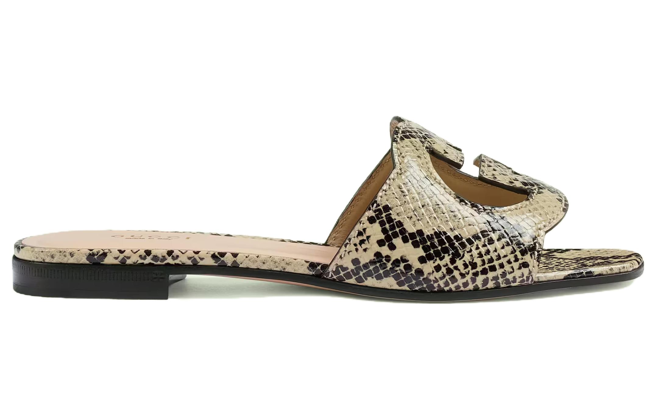 Order (W) Sandal Gucci Cut-out Interlocking G - Warna Netral 694451-19Y00-9719