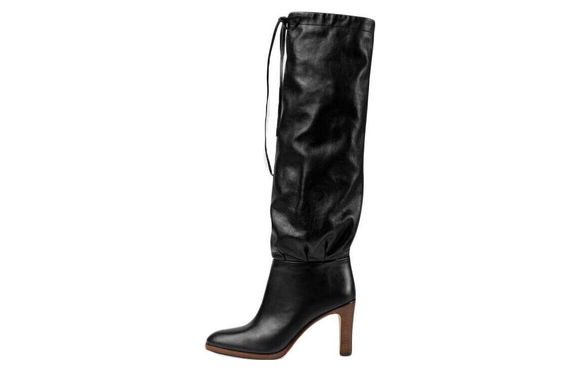 (Women) Gucci Deauville Cinched Over-the-Knee Boots 'Black' 522689-0QH00-1000