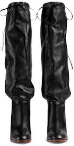 (W) But Hitam Gucci Kulit Lace-Up High-Top Boots. 522689-0QH00-1000 Lookbook (W) But Hitam Gucci Kulit Lace-Up High-Top Boots. 522689-0QH00-1000