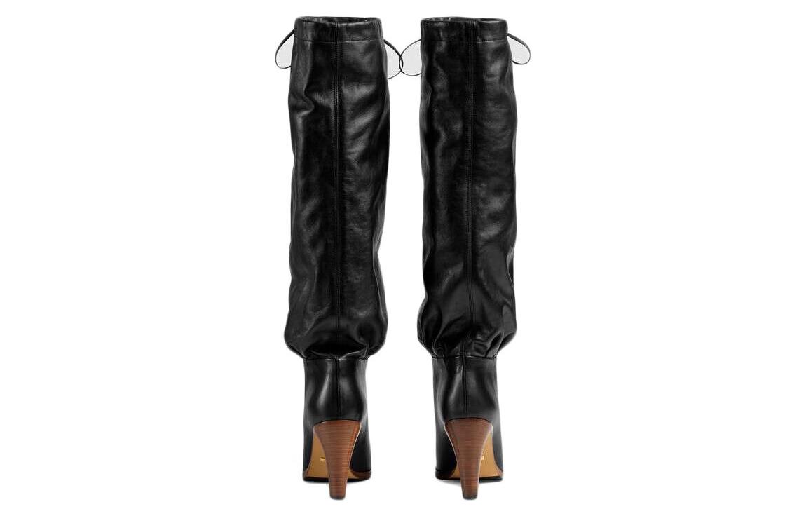 Shop (W) 구찌 블랙힐 가죽 하이탑 522689-0QH00-1000