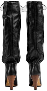 (W) But Hitam Gucci Kulit Lace-Up High-Top Boots. 522689-0QH00-1000 Shop (W) But Hitam Gucci Kulit Lace-Up High-Top Boots. 522689-0QH00-1000