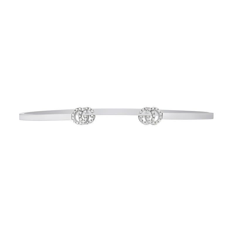 (Women) GUCCI Diamond 18K White Gold Silver Bracelet for Women 481662-J8568-9066