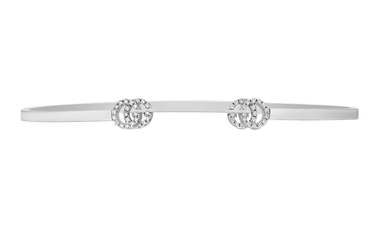 (Women) GUCCI Diamond 18K White Gold Silver Bracelet for Women 481662-J8568-9066 圖 2