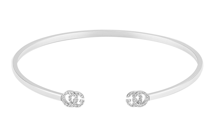 (Women) GUCCI Diamond 18K White Gold Silver Bracelet for Women 481662-J8568-9066 圖 3