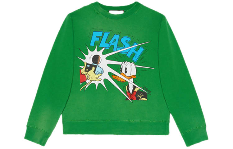 (Women) Gucci Disney x Gucci Donald Duck Green Sweatshirt 634554-XJC8R-3229