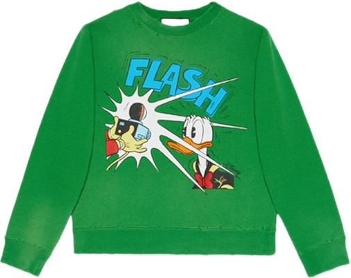 (Women) Gucci Disney x Gucci Donald Duck Green Sweatshirt 634554-XJC8R-3229 Buy (Women) Gucci Disney x Gucci Donald Duck Green Sweatshirt 634554-XJC8R-3229
