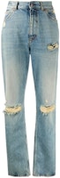 (Women) Gucci Distressed Ripped Casual Jeans Blue 638044-XDBFI-4011 (Women) Gucci Distressed Ripped Casual Jeans Blue 638044-XDBFI-4011