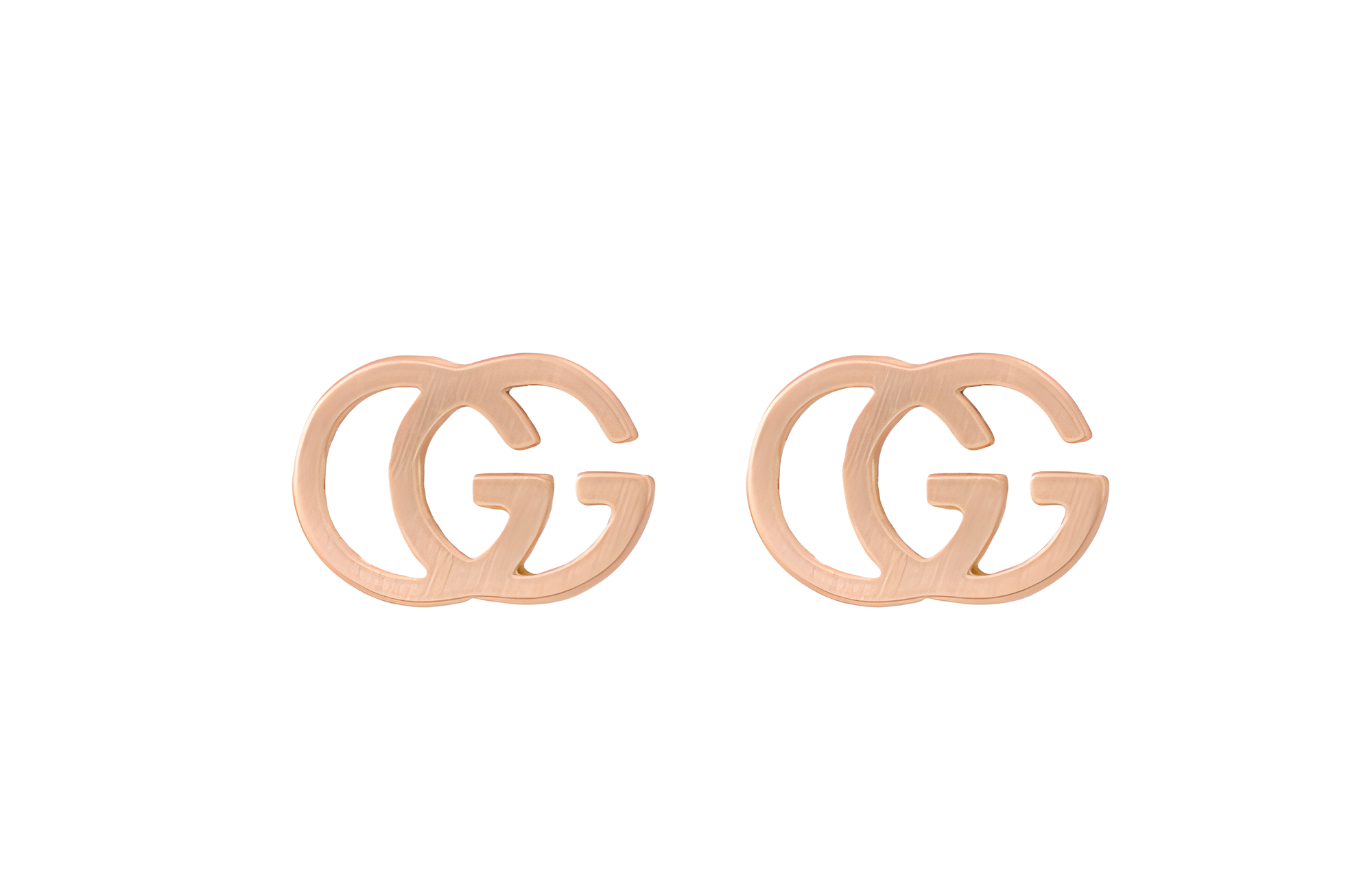 (Women) GUCCI Double G 18k Rose Gold Earrings for Women - Rose Gold. 702801-J8500-5702