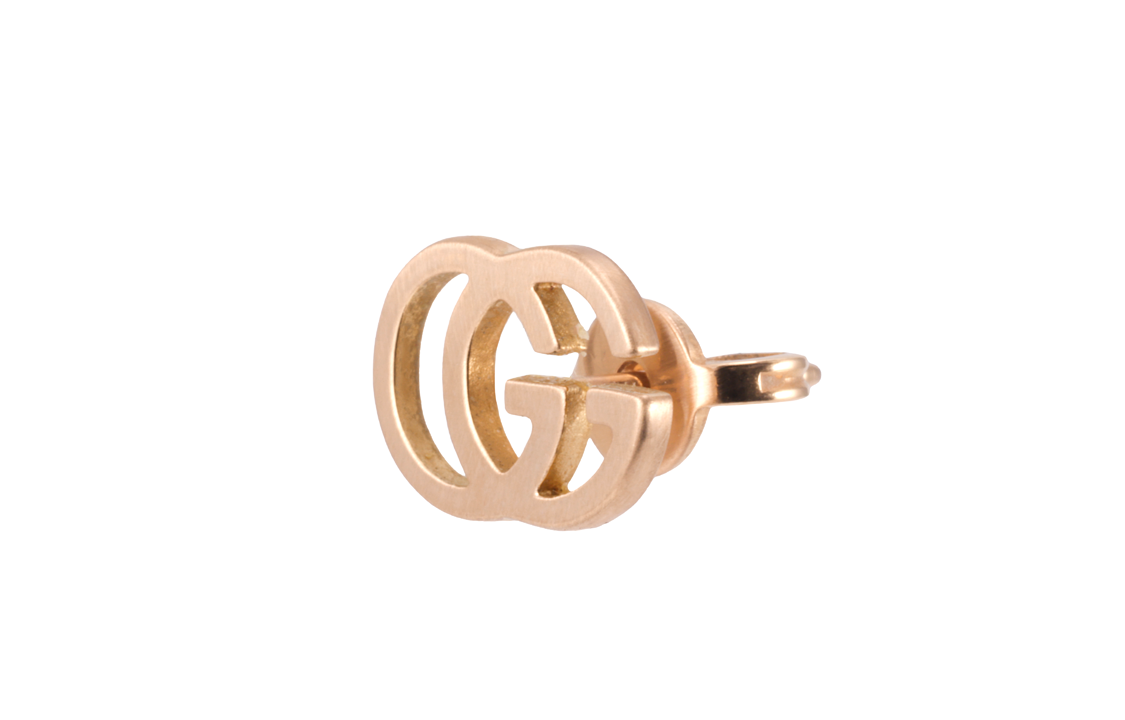 (Women) GUCCI Double G 18k Rose Gold Earrings for Women - Rose Gold. 702801-J8500-5702 圖 3