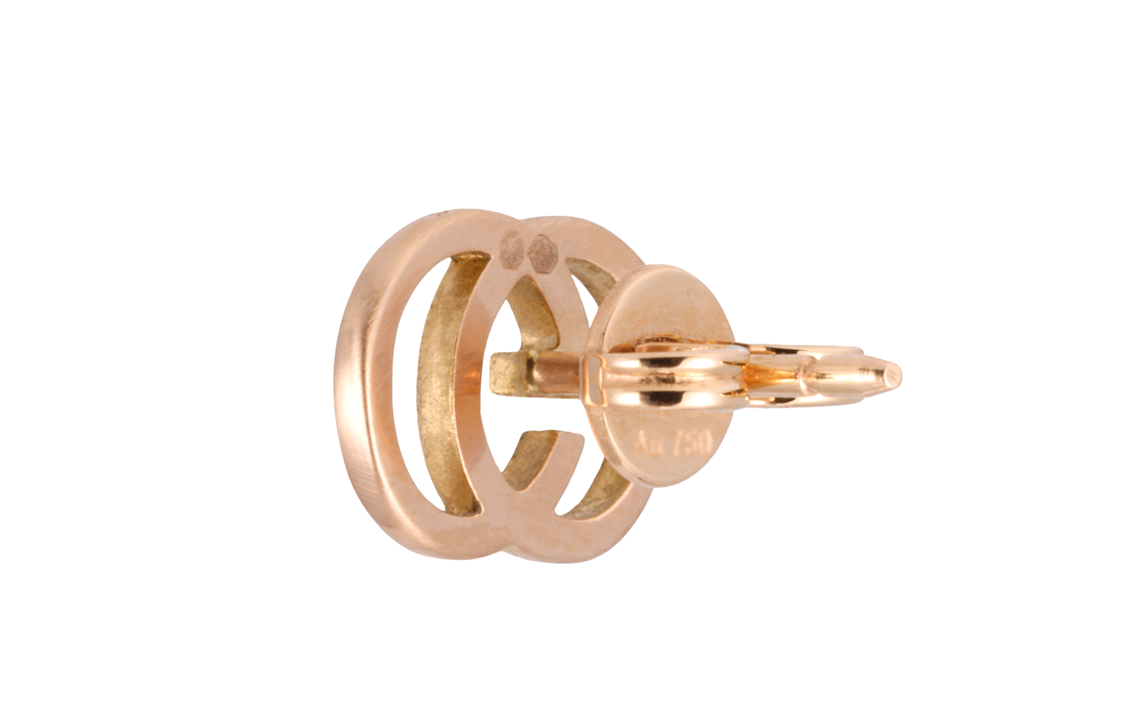 (Women) GUCCI Double G 18k Rose Gold Earrings for Women - Rose Gold. 702801-J8500-5702 圖 4