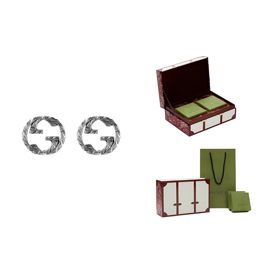 (Women) Gucci Double G 925 Silver Earrings - Elegant Korean Style for Women 457109-J8400-0811 圖 5