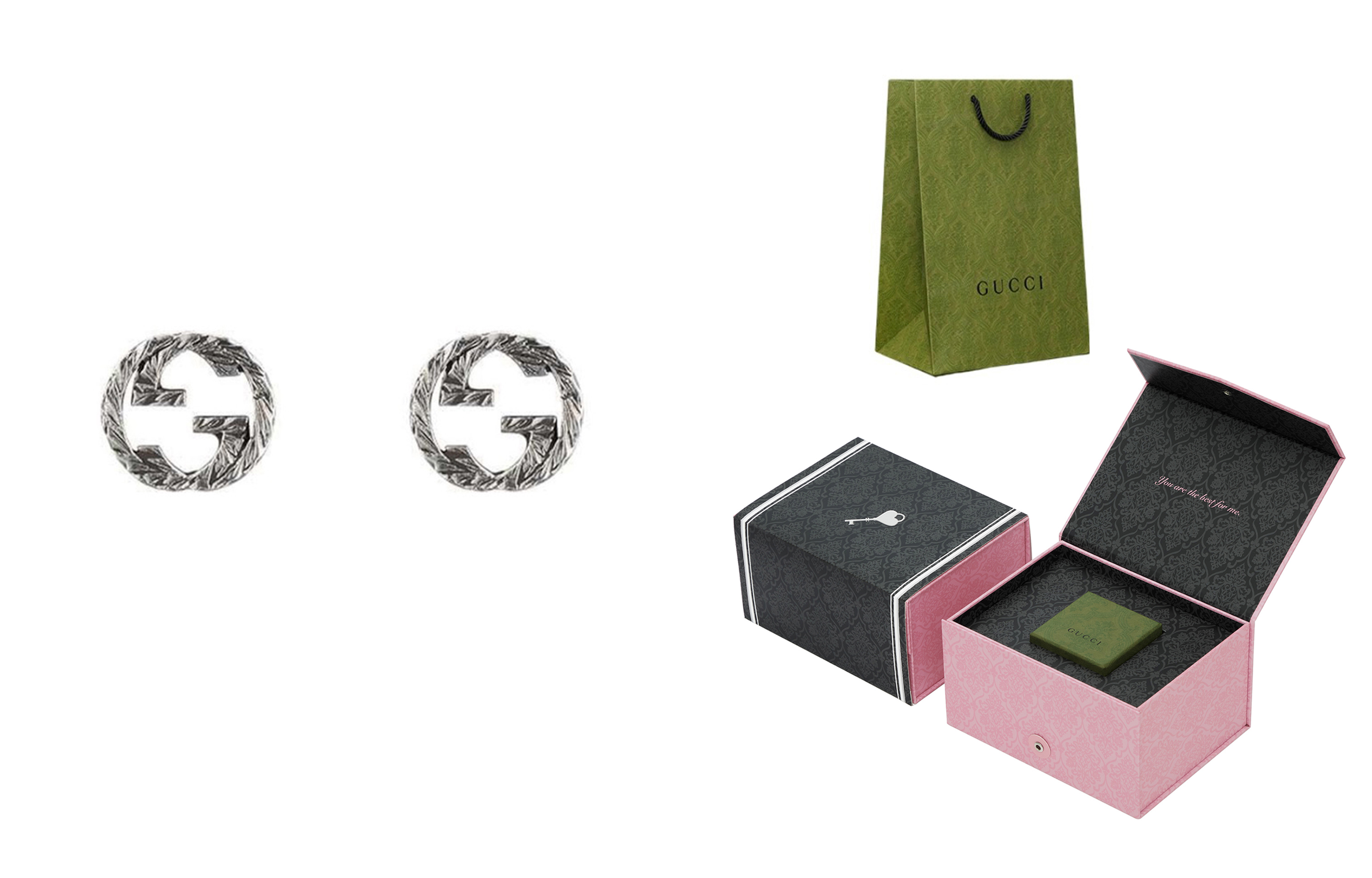 (Women) Gucci Double G 925 Silver Earrings - Elegant Korean Style for Women 457109-J8400-0811 圖 7