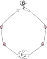 (Women) GUCCI Double G 925 Sterling Silver Bracelet for Women. YBA527393002 (Women) GUCCI Double G 925 Sterling Silver Bracelet for Women. YBA527393002