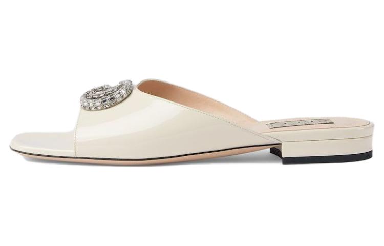 (Women) Gucci Double G 'Beige Leather Slide' 771586-BNC00-9522