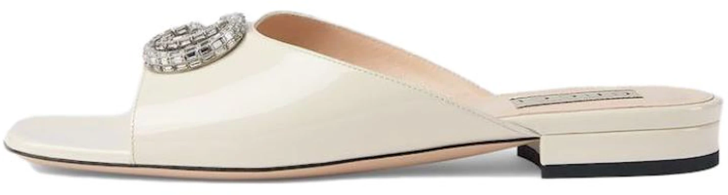 (Women) Gucci Double G 'Beige Leather Slide' 771586-BNC00-9522 Buy (Women) Gucci Double G 'Beige Leather Slide' 771586-BNC00-9522