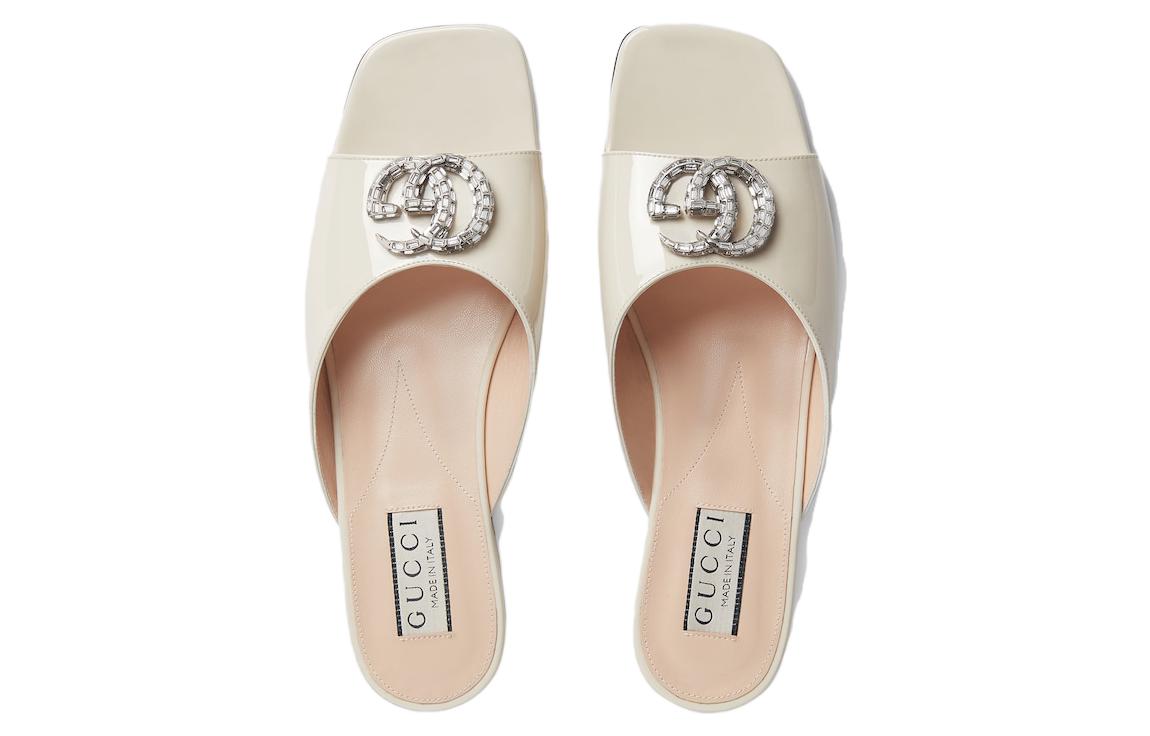 Lookbook (Women) Gucci Double G 'Beige Leather Slide' 771586-BNC00-9522