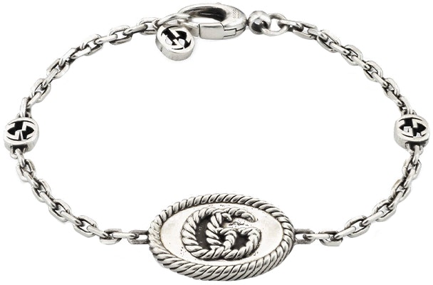 (W) Kalung Wanita GUCCI Double G Perak 925 Antik. 627749-J8400-0701 Lookbook (W) Kalung Wanita GUCCI Double G Perak 925 Antik. 627749-J8400-0701