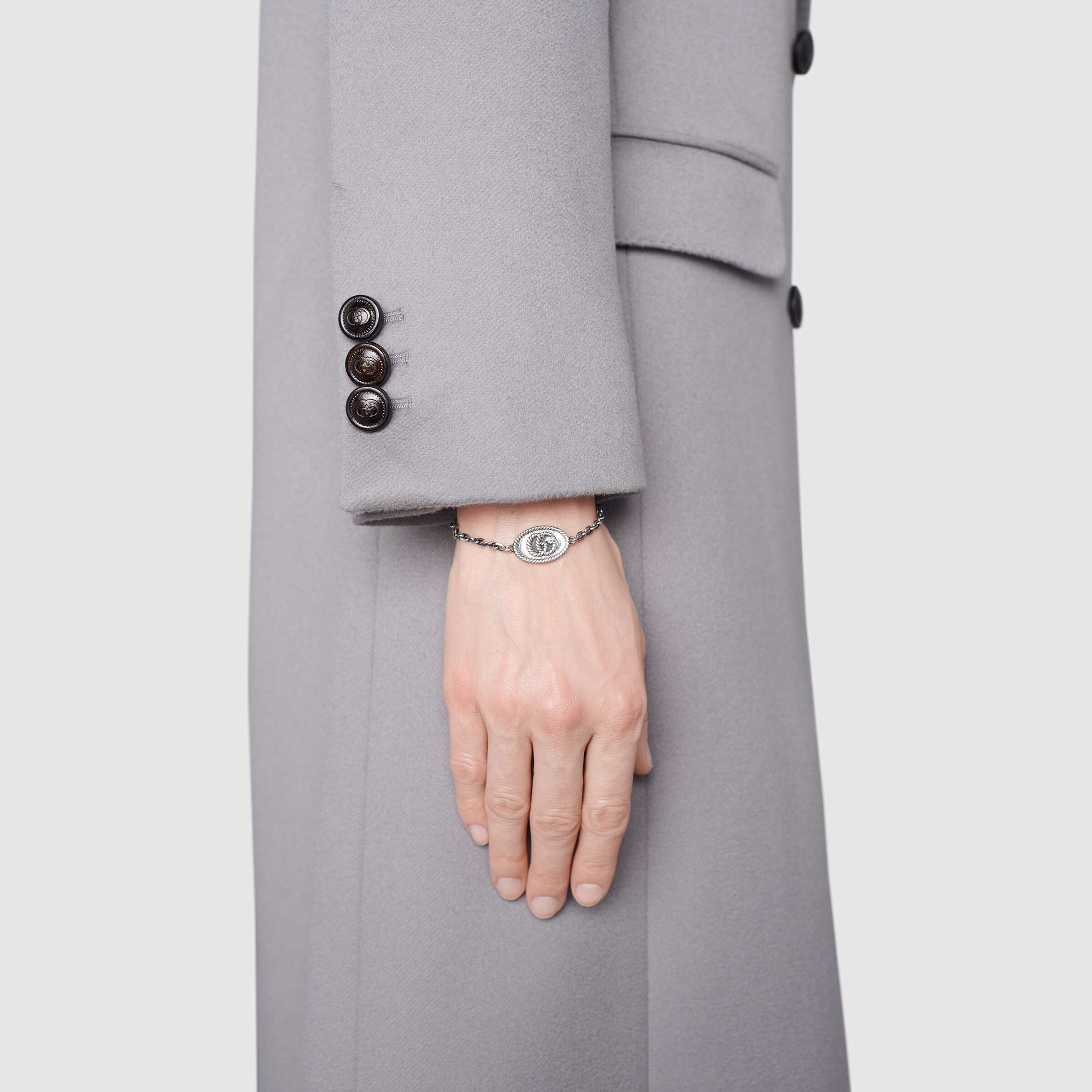 Cheap (W) Kalung Wanita GUCCI Double G Perak 925 Antik. 627749-J8400-0701