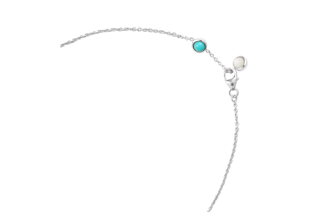 (Women) GUCCI Double G Alphabet Necklace 925 Silver for Women - Silver 527399-J8474-8517 圖 5