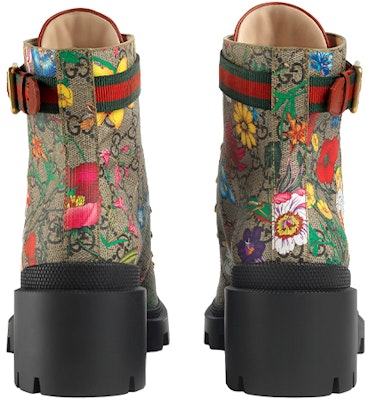 (Women) Gucci Double g Ankle Boots Flowers Embroidered 602184-HT510-8494 Purchase (Women) Gucci Double g Ankle Boots Flowers Embroidered 602184-HT510-8494