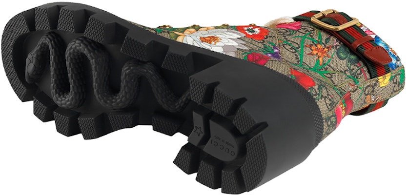 (Women) Gucci Double g Ankle Boots Flowers Embroidered 602184-HT510-8494 Details for (Women) Gucci Double g Ankle Boots Flowers Embroidered 602184-HT510-8494