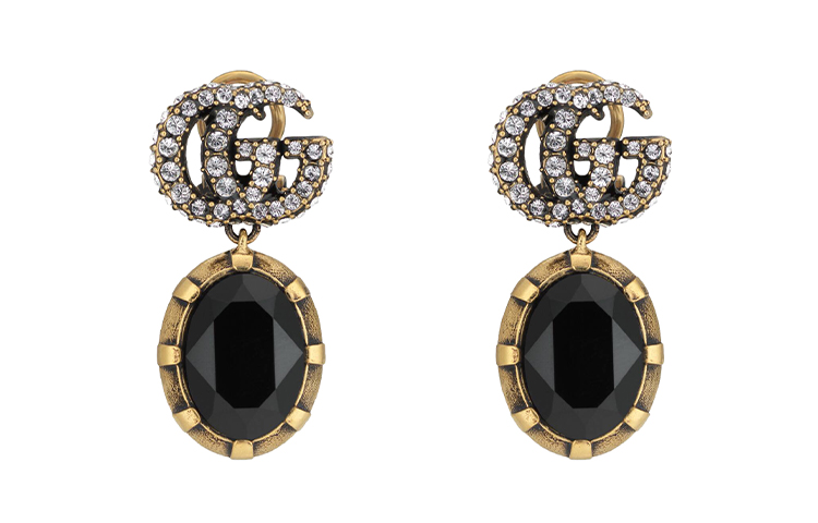 (Women) GUCCI Double G Black Fashion Earrings for Women 629659-I4769-8061 圖 2