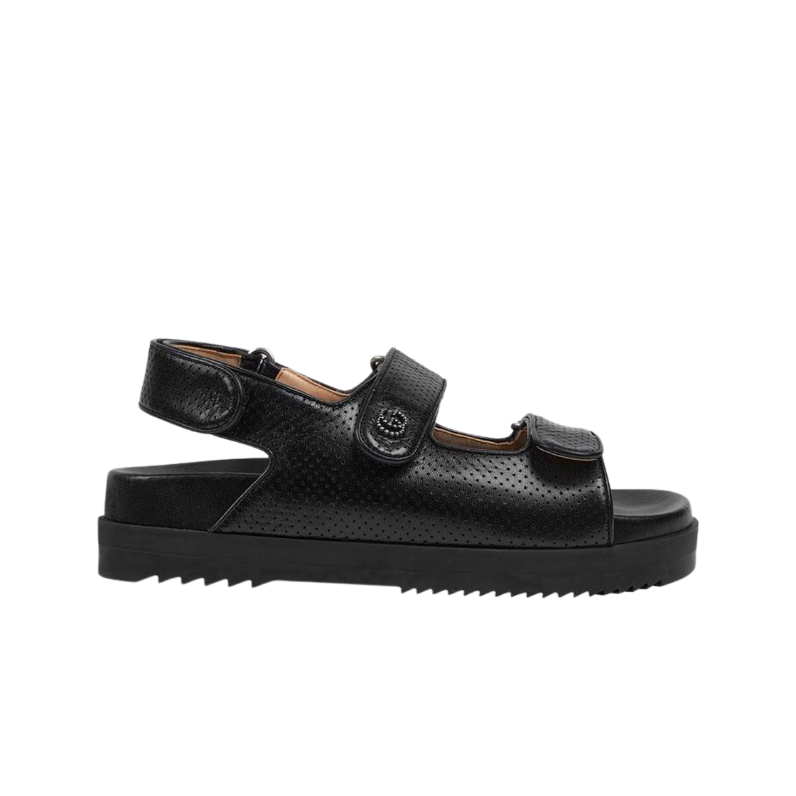 (Women) Gucci Double g Black Sandals 658813-C9D10-1000