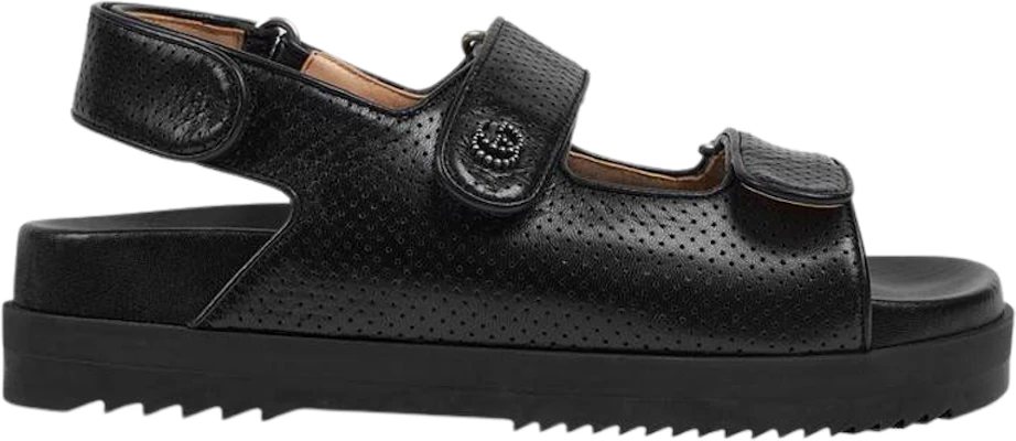 (W) Sandalias Negras Gucci Doble G 658813-C9D10-1000 Buy (W) Sandalias Negras Gucci Doble G 658813-C9D10-1000
