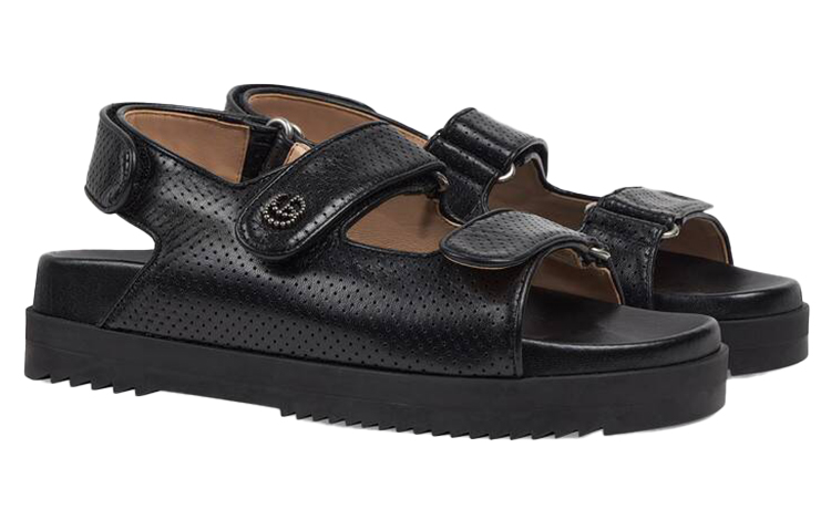 Order (W) Sandal Gucci Ganda Hitam 658813-C9D10-1000