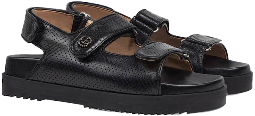 (Women) Gucci Double g Black Sandals 658813-C9D10-1000 Order (Women) Gucci Double g Black Sandals 658813-C9D10-1000