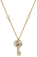 (Women) GUCCI Double G Brass Key Necklace for Women 645620J1D508062 (Women) GUCCI Double G Brass Key Necklace for Women 645620J1D508062