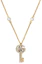 Buy (W) Kalung Kunci Double G GUCCI Kuningan untuk Wanita 645620J1D508062