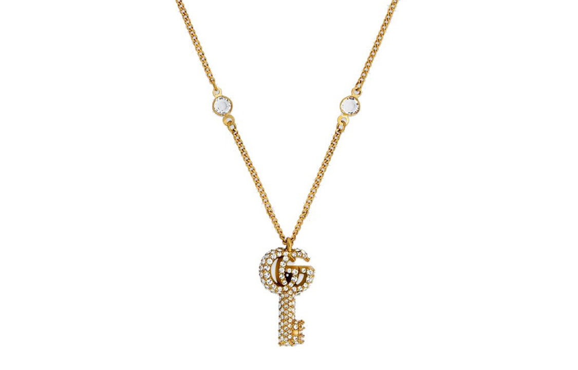 (Women) GUCCI Double G Brass Key Necklace for Women 645620J1D508062 圖 2