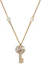 Order (W) Kalung Kunci Double G GUCCI Kuningan untuk Wanita 645620J1D508062