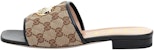 (W) Selipar Gucci Double G Kanvas Ebony 619893-KQWM0-9765