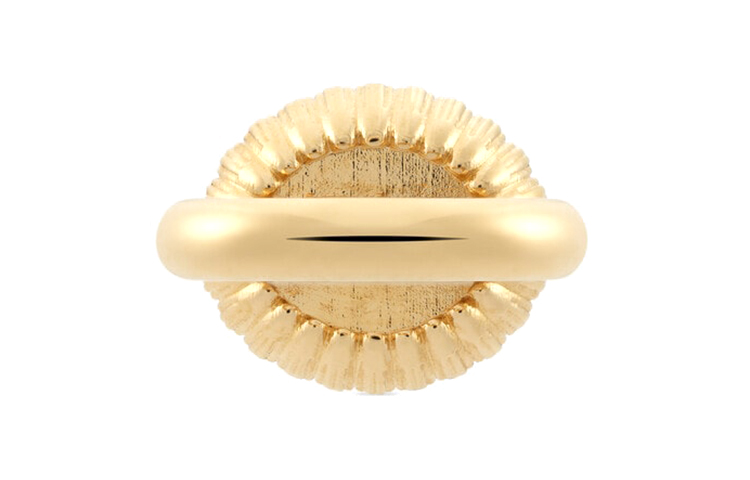 Shop (W) GUCCI Cincin Logam Kristal Double G Wanita - Perhiasan Fashion Biru. 753903-I9875-8519