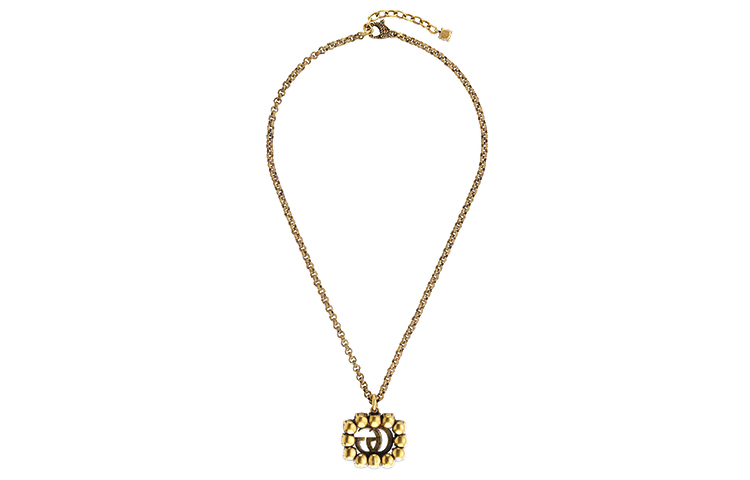 (Women) Gucci Double G Crystal Pendant Necklace for Women 605895-J1D50-8066 圖 3