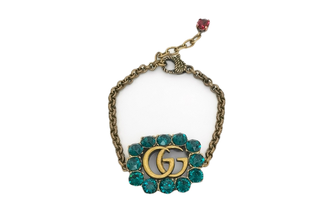 (Women) GUCCI Double G Decorative Fashion Jewelry Brass Bracelet Women Gold. 809072922