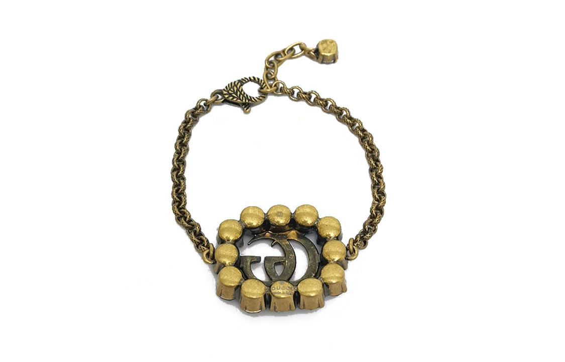 Lookbook (W) GUCCI Gelang Wanita Emas Hiasan Double G Fashion Jewelry Mewah. 809072922