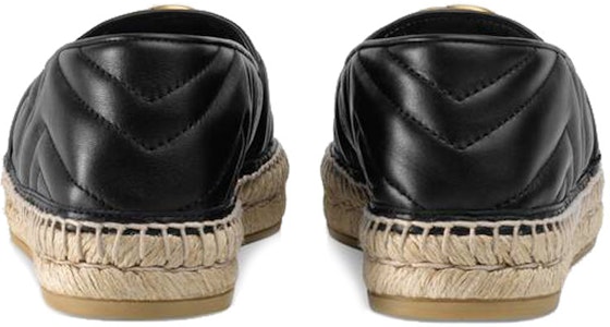 (W) Gucci Double G Espadrille Kulit Hitam 551890-BKO00-1000 Shop (W) Gucci Double G Espadrille Kulit Hitam 551890-BKO00-1000