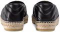 Shop (W) Gucci Double G Espadrille Kulit Hitam 551890-BKO00-1000