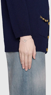 (W) GUCCI Gelang Wanita Double G Floral Perak 925 - Silver. 527393-J8440-8164 Purchase (W) GUCCI Gelang Wanita Double G Floral Perak 925 - Silver. 527393-J8440-8164