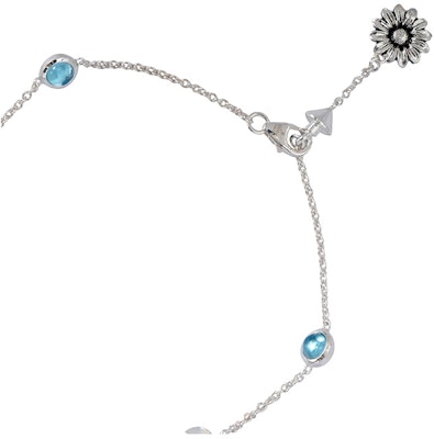 (W) 구찌 더블 G 플로럴 젬스톤 925 실버 여성 팔찌 527393-J8474-8517 Purchase (W) 구찌 더블 G 플로럴 젬스톤 925 실버 여성 팔찌 527393-J8474-8517