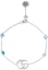 Order (Women) GUCCI Double G Floral Gemstone Silver Bracelet for Women 527393-J8474-8517