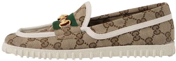 (Women) Gucci Driver With Horsebit Web 'Beige' 655468-2HK70-9794 (Women) Gucci Driver With Horsebit Web 'Beige' 655468-2HK70-9794
